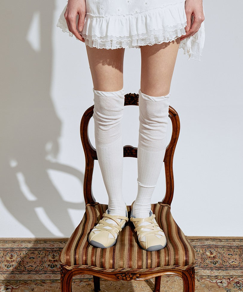 ZANE X-STRAP SNEAKERS - BEIGE