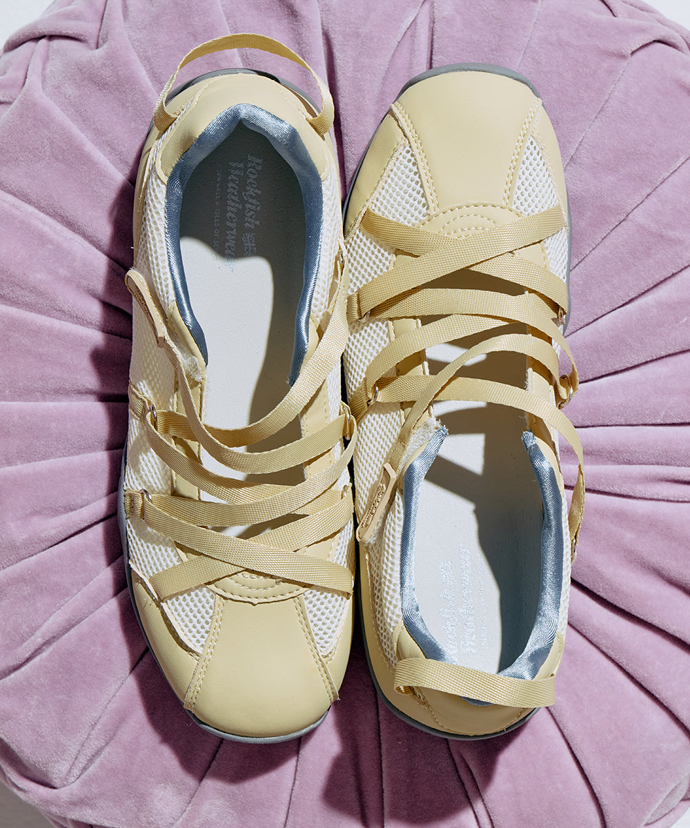 ZANE X-STRAP SNEAKERS - BEIGE