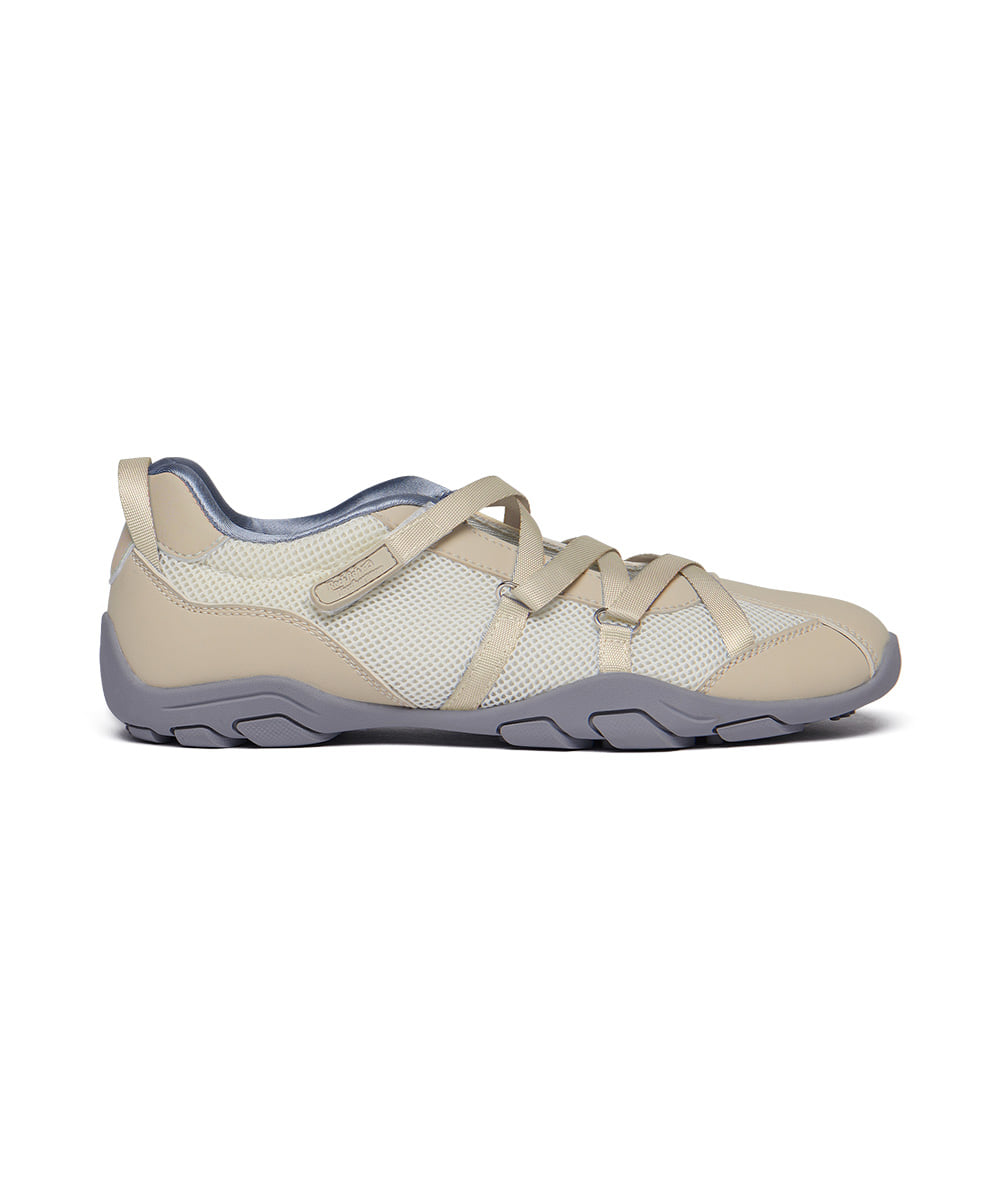 ZANE X-STRAP SNEAKERS - BEIGE