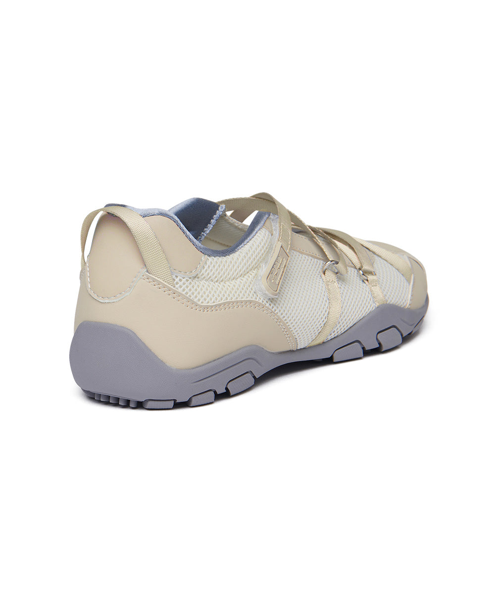 ZANE X-STRAP SNEAKERS - BEIGE