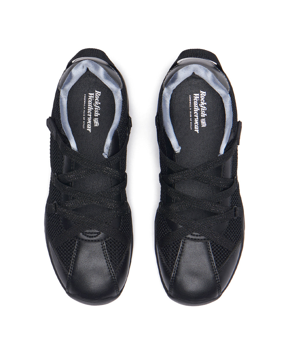 ZANE X-STRAP SNEAKERS - BLACK