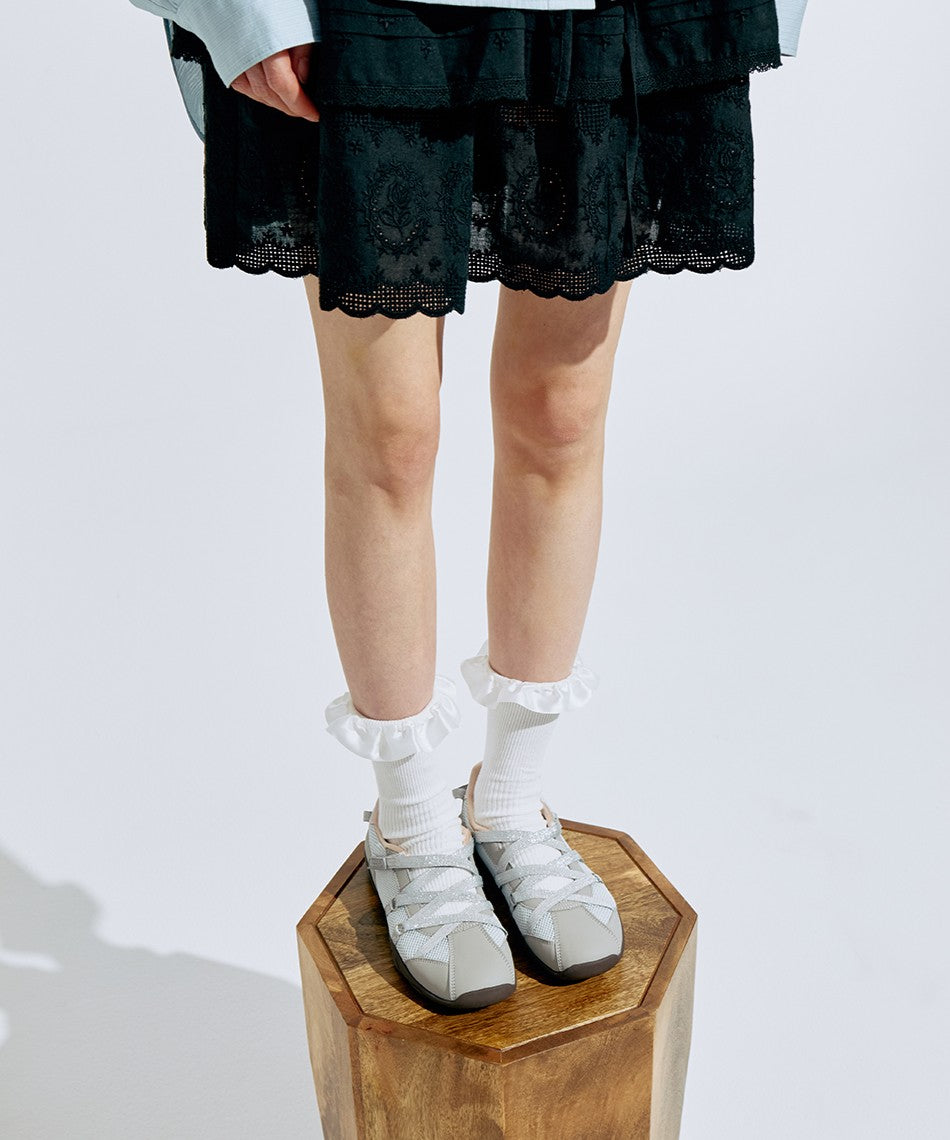 ZANE X-STRAP SNEAKERS - SILVER