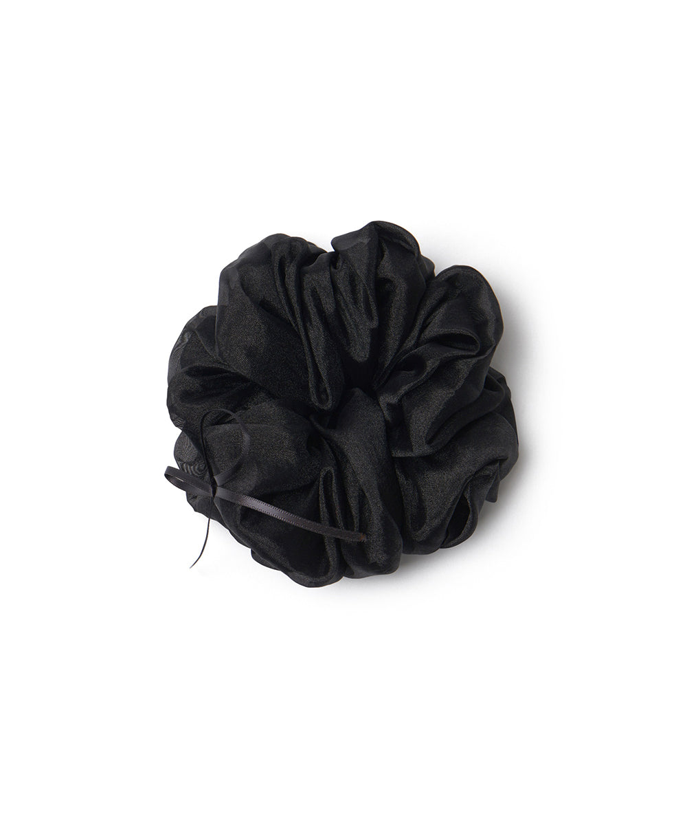 ยางรัดผม RIBBON ORGANZA SCRUNCHIE - BLACK