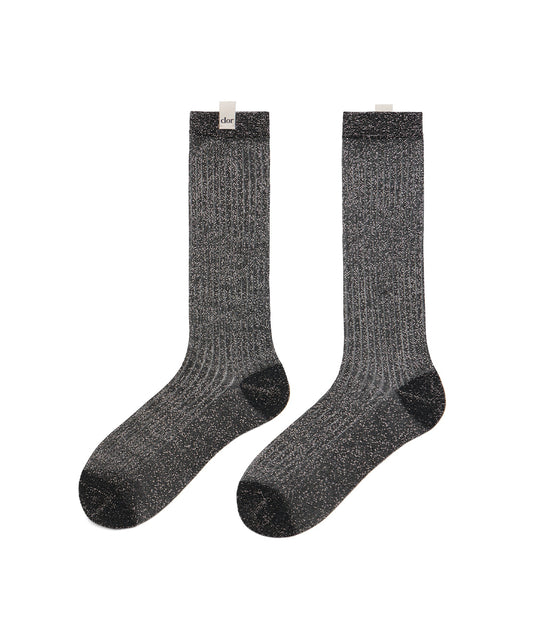ถุงเท้า GLITTER SOCKS - BLACK