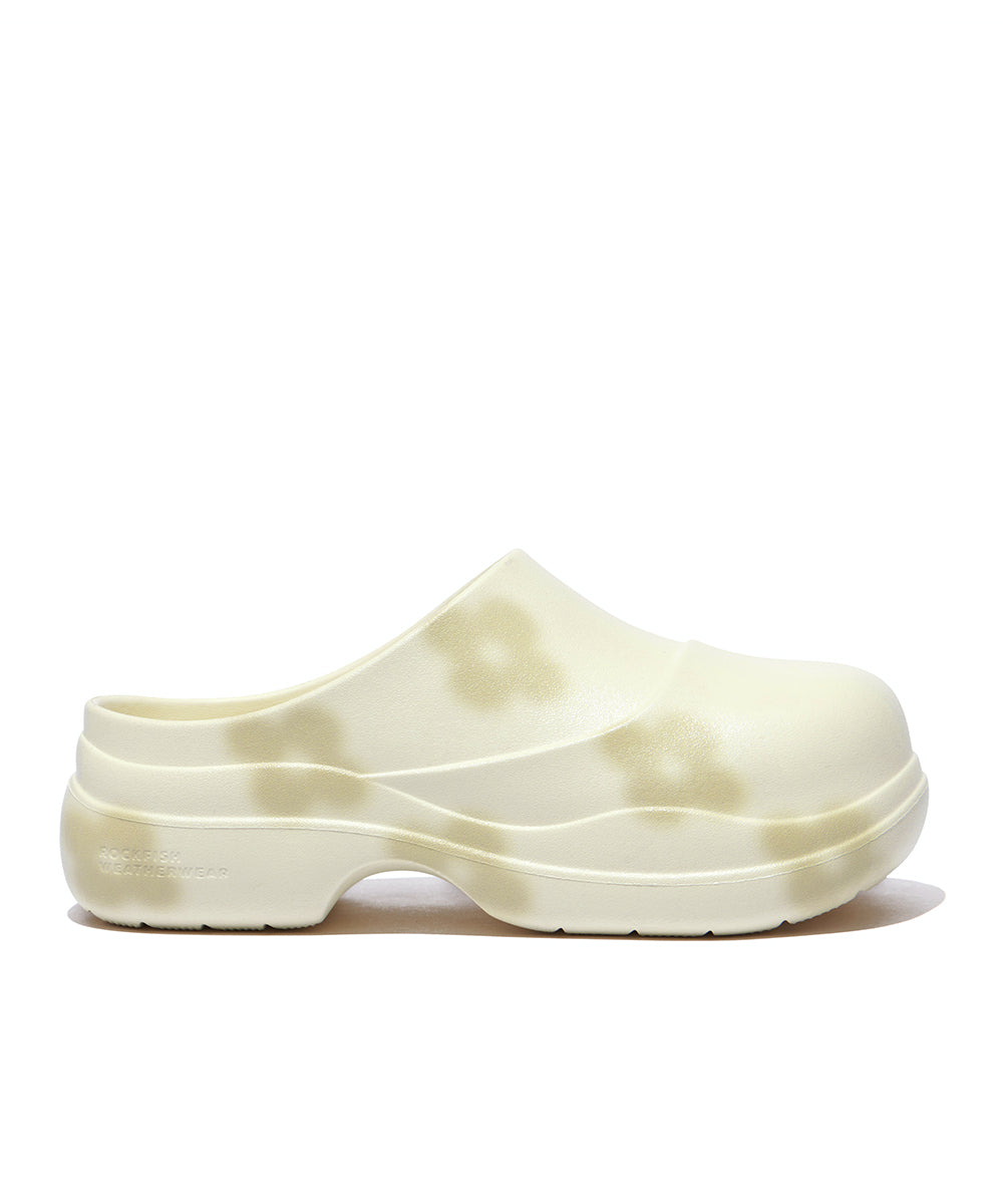 X MINJUKIM FLORAL SHADOW CLOG - CREAM
