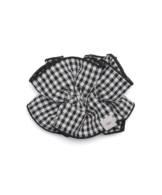 ยางรัดผม SEERSUCKER SCRUNCHIE - BLACK