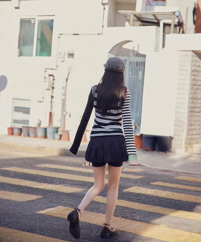 กระโปรงกางเกง BALLOON SKIRT-PANTS - NAVY