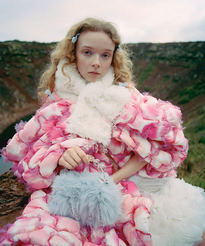 กระเป๋าถือ X SUSAN FANG FURRY BUBBLE RAIN BAG - SKY BLUE