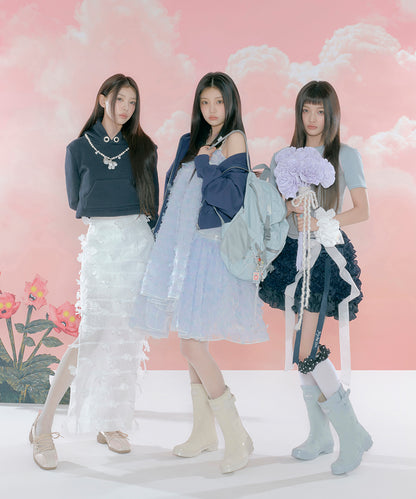 พวงกุญแจ X ILLIT BEADS KEYRING - IVORY