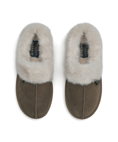รองเท้าเปิดส้น CLOUDY FLATFORM FUR MULE - COCOA