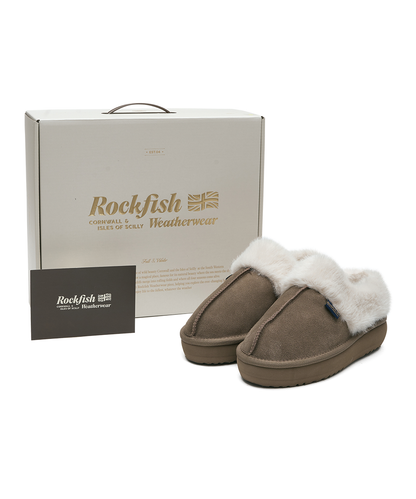 รองเท้าเปิดส้น CLOUDY FLATFORM FUR MULE - COCOA