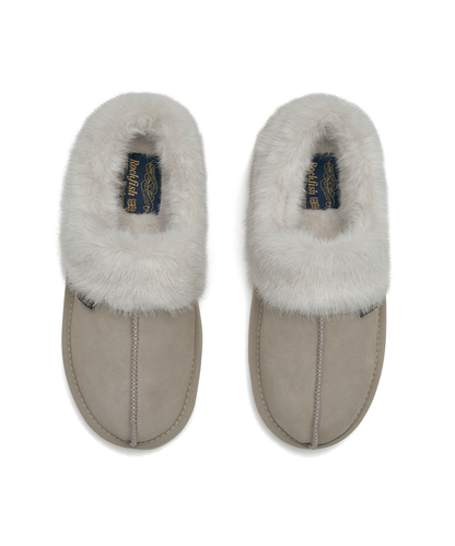รองเท้าเปิดส้น CLOUDY FLATFORM FUR MULE - SAND