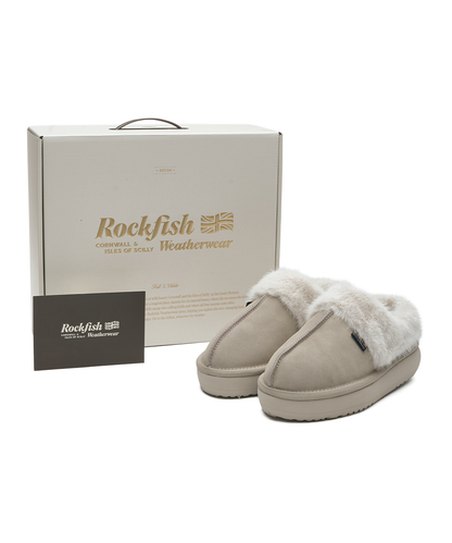 รองเท้าเปิดส้น CLOUDY FLATFORM FUR MULE - SAND