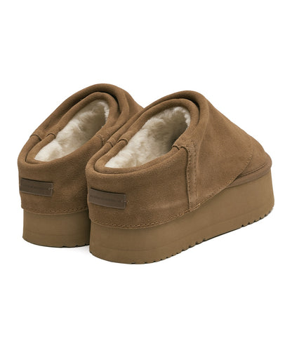 รองเท้าเปิดส้น MAXI FOLDED MULE - CHESTNUT