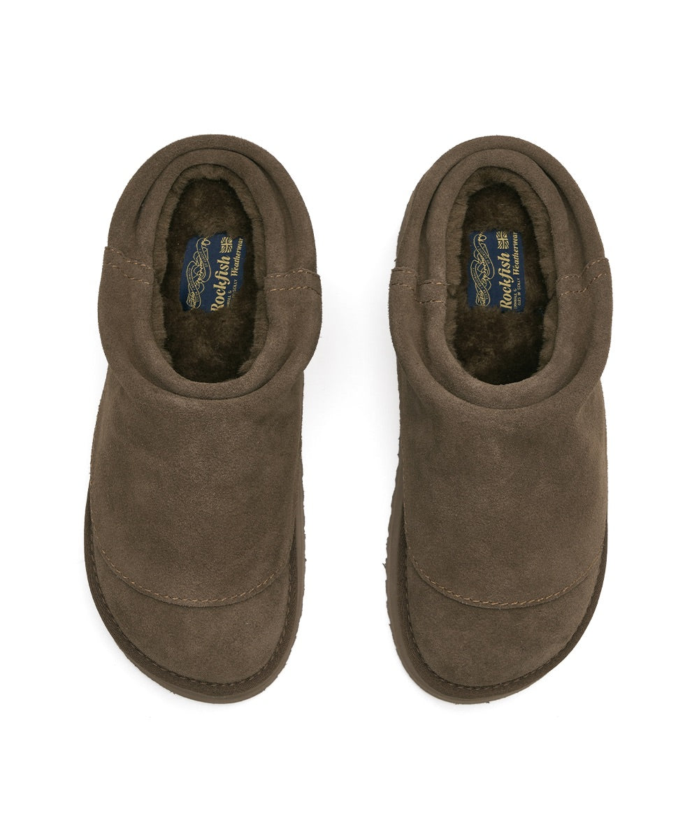 รองเท้าเปิดส้น MAXI FOLDED MULE - COCOA