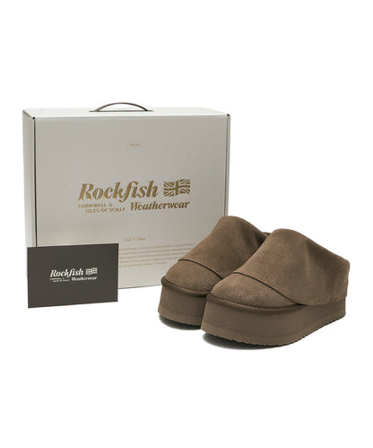 รองเท้าเปิดส้น MAXI FOLDED MULE - COCOA
