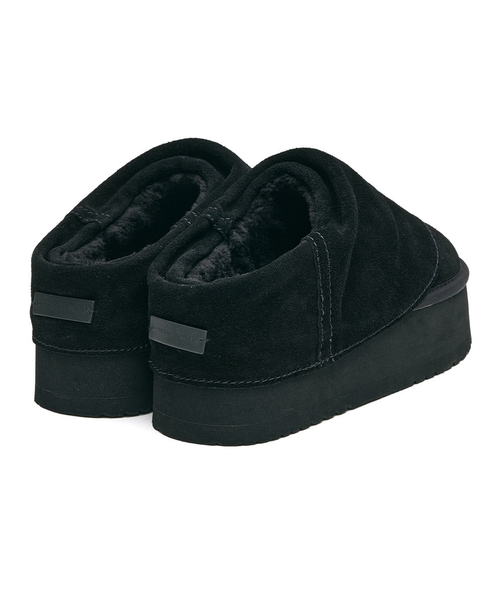 รองเท้าเปิดส้น MAXI FOLDED MULE - BLACK