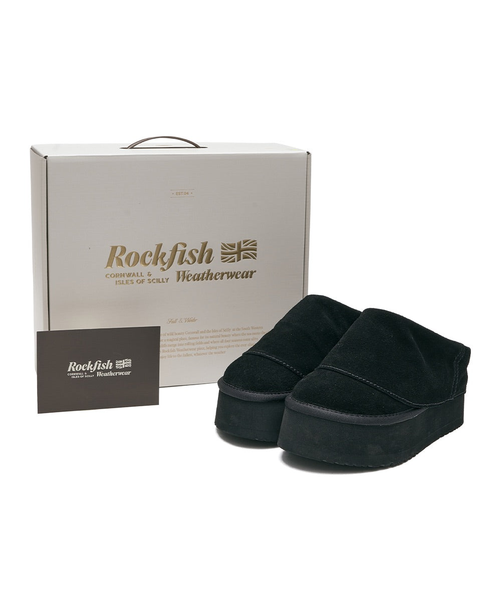 รองเท้าเปิดส้น MAXI FOLDED MULE - BLACK