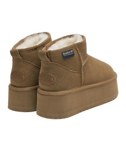 รองเท้าบูทกันหนาว ORIGINAL MAXI FLATFORM BOOTS MINI (3.5inch) - CHESTNUT