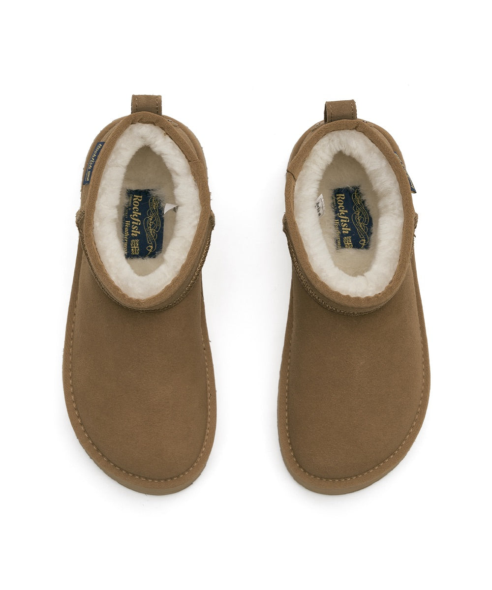 รองเท้าบูทกันหนาว ORIGINAL MAXI FLATFORM BOOTS MINI (3.5inch) - CHESTNUT