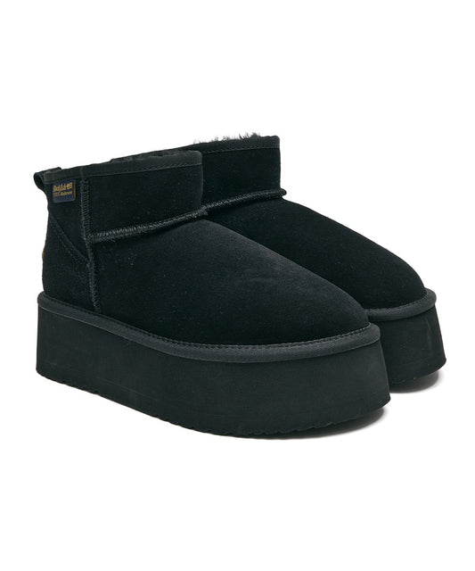 ORIGINAL MAXI FLATFORM BOOTS MINI (3.5inch) - BLACK
