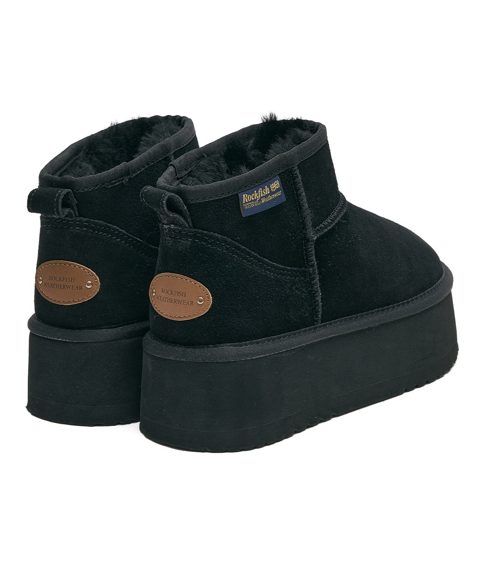 ORIGINAL MAXI FLATFORM BOOTS MINI (3.5inch) - BLACK