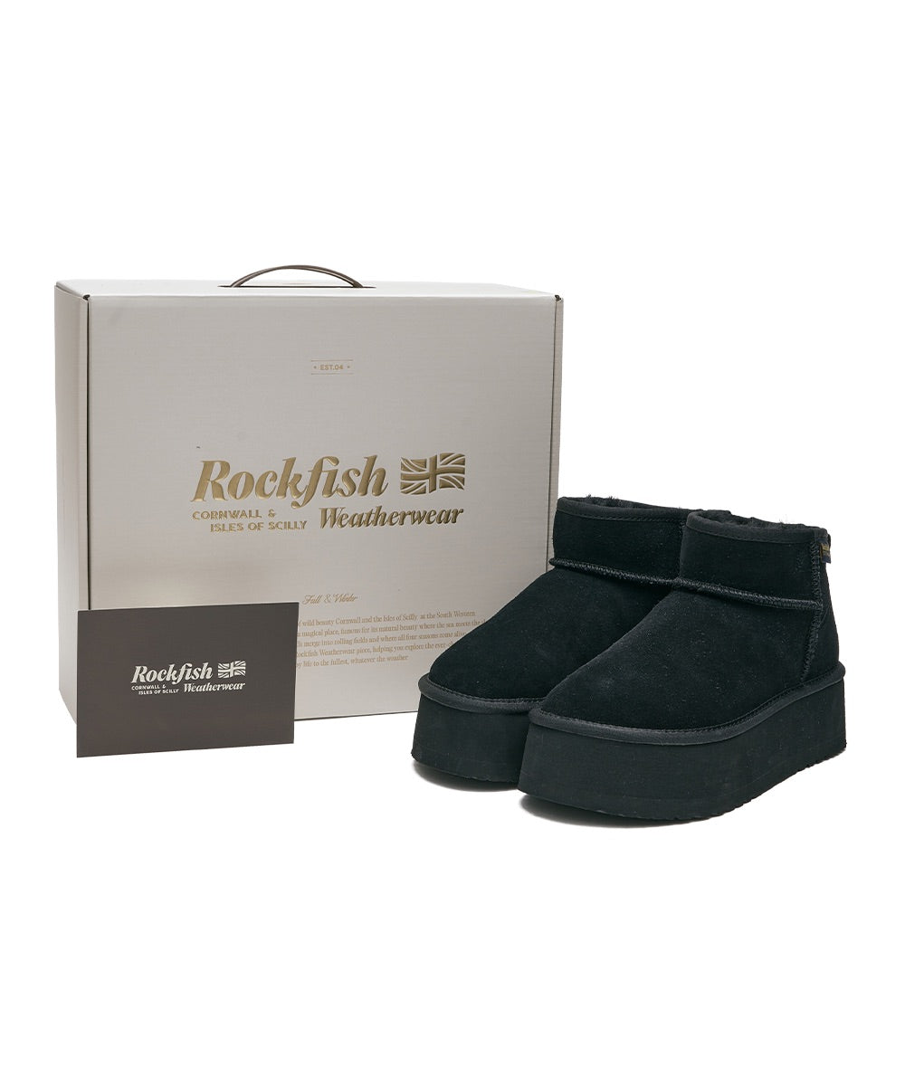 ORIGINAL MAXI FLATFORM BOOTS MINI (3.5inch) - BLACK