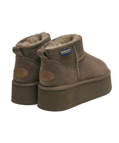 รองเท้าบูทกันหนาว ORIGINAL MAXI FLATFORM BOOTS MINI (3.5inch) - COCOA