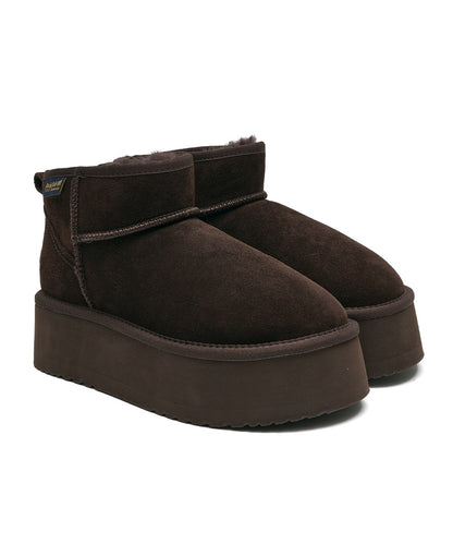 ORIGINAL MAXI FLATFORM BOOTS MINI (3.5inch) - CHOCO