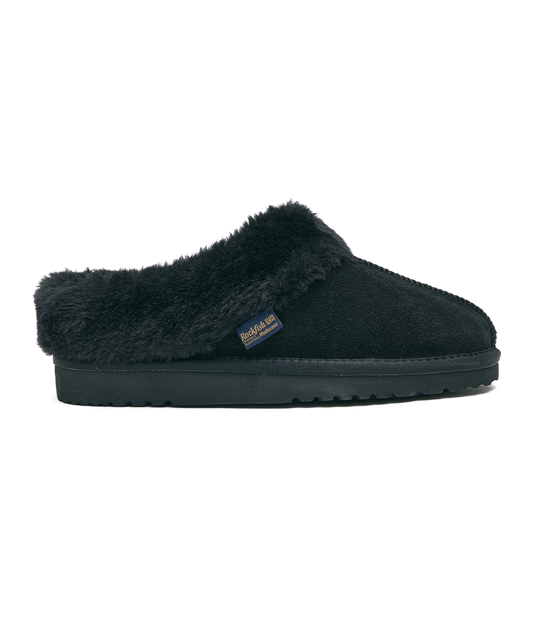 รองเท้าเปิดส้น WINTER FUR MULE - BLACK