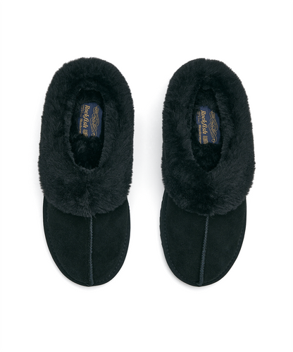 รองเท้าเปิดส้น WINTER FUR MULE - BLACK