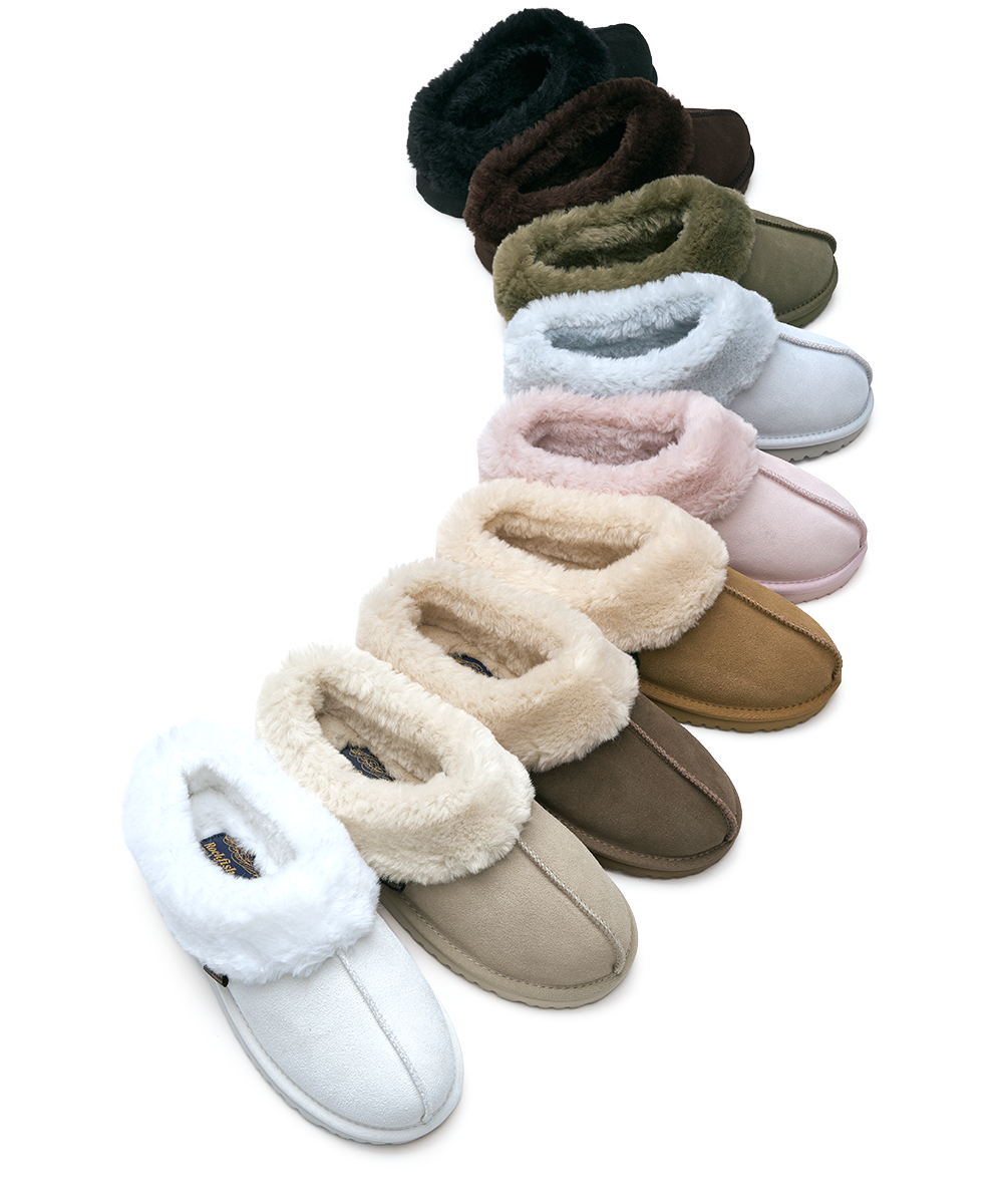 รองเท้าเปิดส้น ORIGINAL WINTER FUR MULE - CHESTNUT