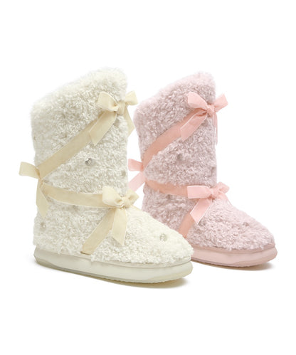 รองเท้าบูทกันหนาว X SUSAN FANG FURRY MIDDLE BOOTS - PINK