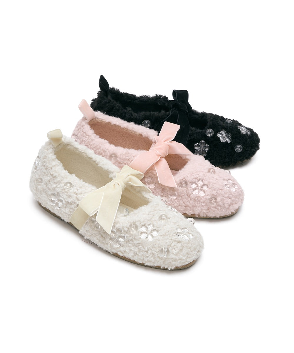 X SUSAN FANG FURRY MARYJANE - BLACK