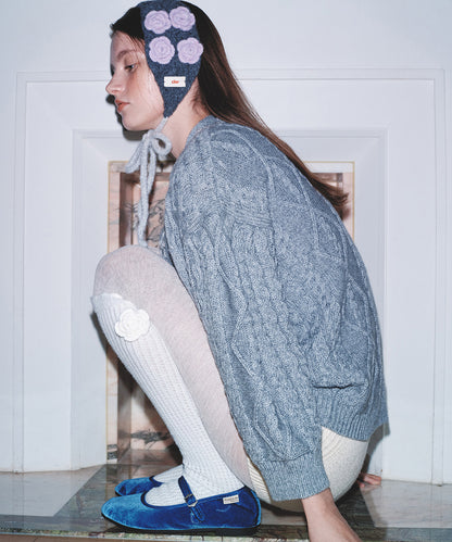 ถุงเท้า CROCHET SOCKS - IVORY