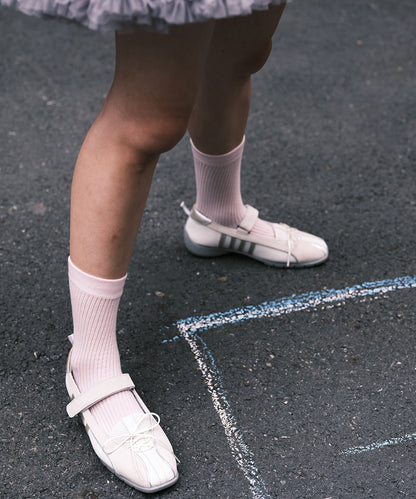 รองเท้าผ้าใบ BLISS VELCRO SNEAKERS - LIGHT GREY