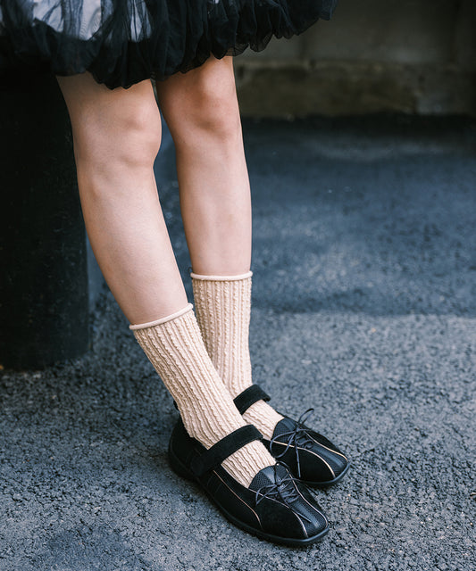 รองเท้าผ้าใบ BLISS VELCRO SNEAKERS - BLACK