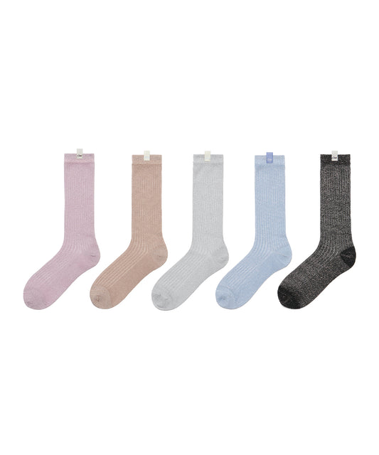 ถุงเท้า GLITTER SOCKS - BLACK