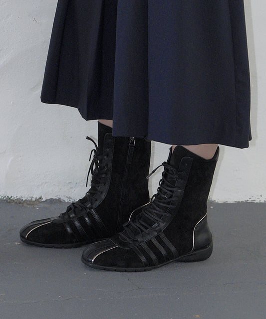 รองเท้าผ้าใบ BLISS HIGHTOP SNEAKERS - BLACK
