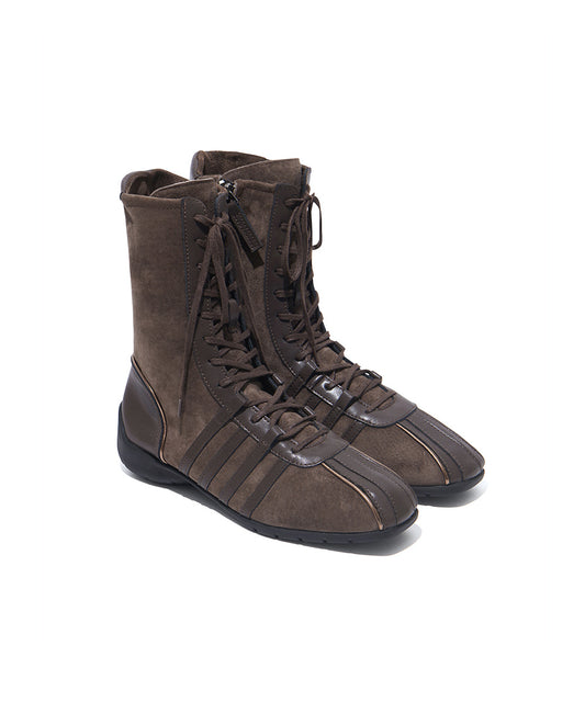 รองเท้าผ้าใบ BLISS HIGHTOP SNEAKERS - CHOCO