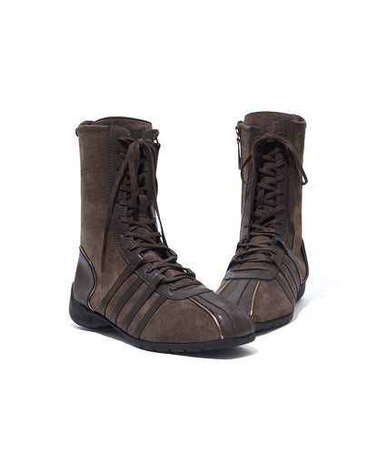รองเท้าผ้าใบ BLISS HIGHTOP SNEAKERS - CHOCO