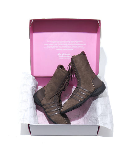 รองเท้าผ้าใบ BLISS HIGHTOP SNEAKERS - CHOCO