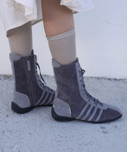 รองเท้าผ้าใบ BLISS HIGHTOP SNEAKERS - GREY