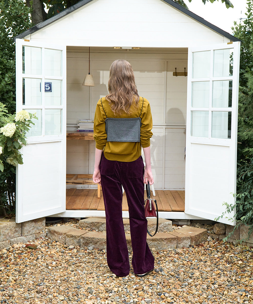 เสื้อคาร์ดิแกน CLASSIC WOOL CARDIGAN - OLIVE