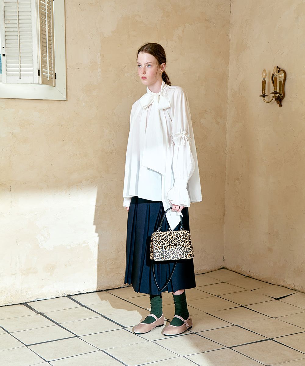 กระโปรงพลีท PLEATS SKIRT - NAVY