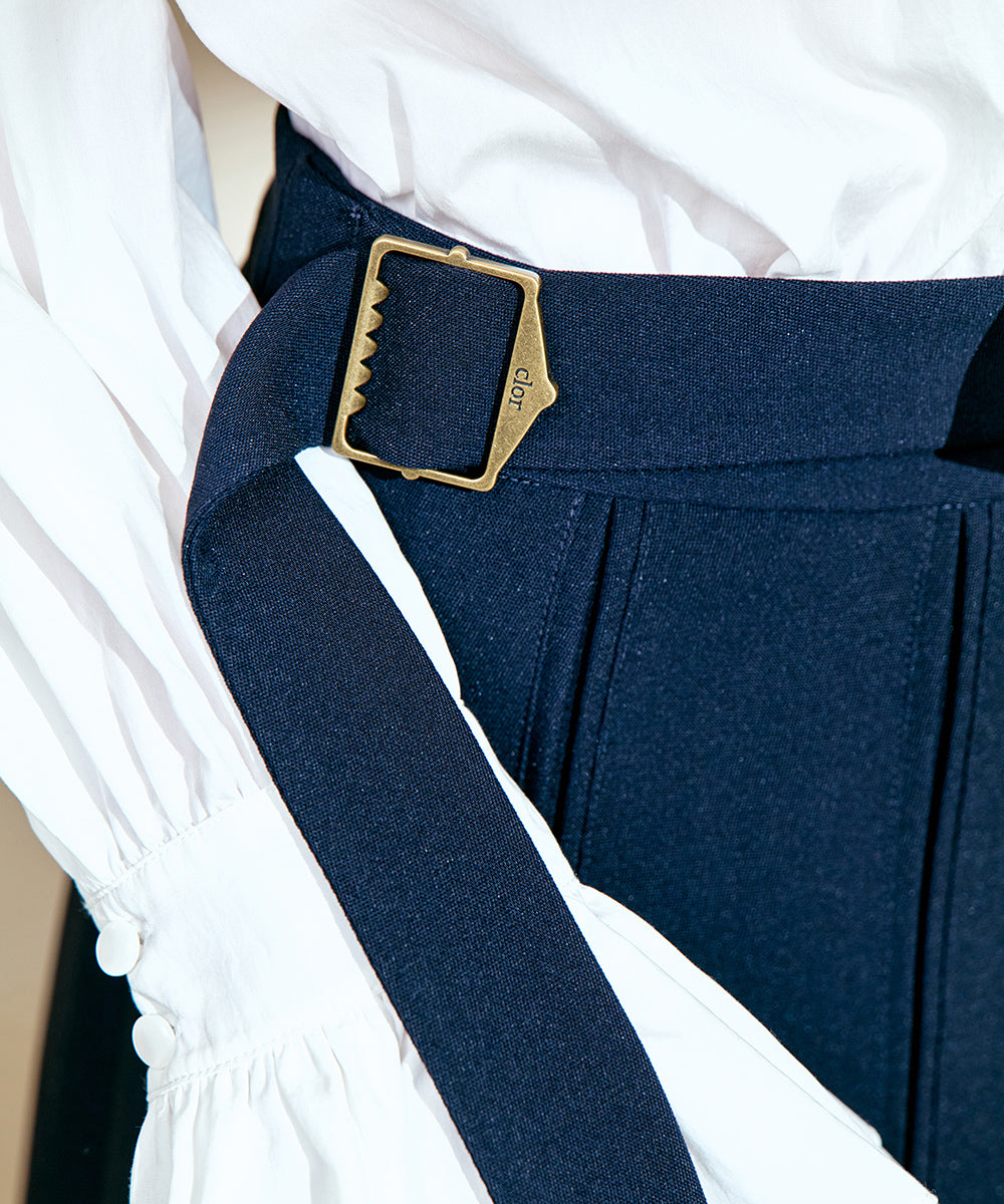 กระโปรงพลีท PLEATS SKIRT - NAVY