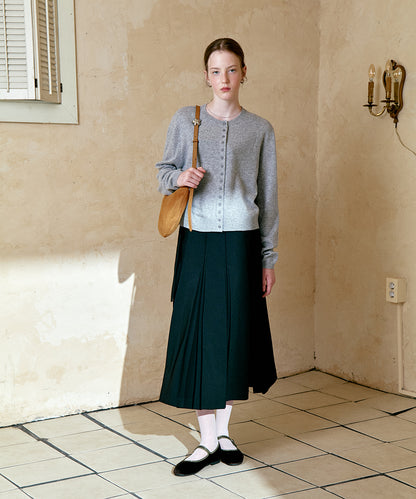 เสื้อคาร์ดิแกน CLASSIC WOOL CARDIGAN - GREY