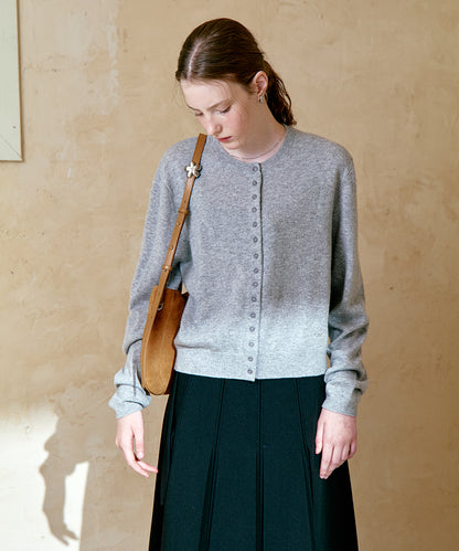 เสื้อคาร์ดิแกน CLASSIC WOOL CARDIGAN - GREY