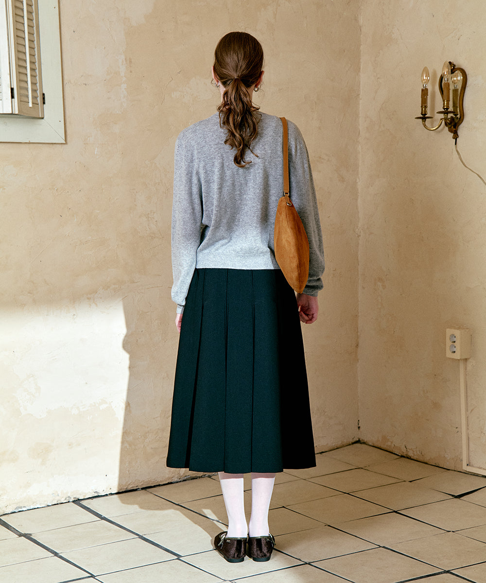 เสื้อคาร์ดิแกน CLASSIC WOOL CARDIGAN - GREY