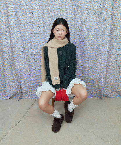 รองเท้าเปิดส้น ORIGINAL WINTER FUR MULE - CHOCO